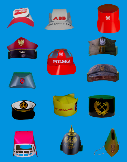 czapki kartonowe